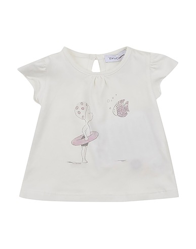 KID'S COMPANY T-shirt White 95% Cotton, 5% Elastane