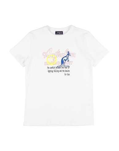 AUSTRALIAN T-shirt White 100% Cotton