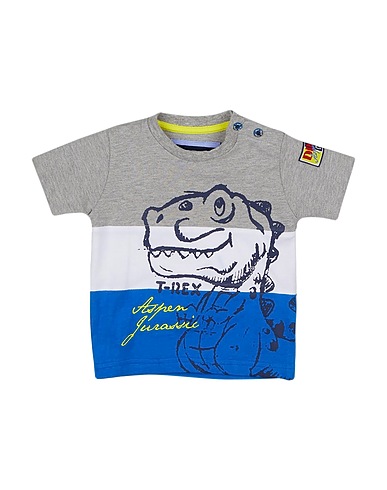 ASPEN POLO CLUB T-shirt Grey 95% Cotton, 5% Elastane