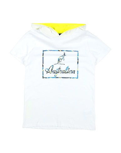 AUSTRALIAN Hooded track jacket  White 100% Cotton