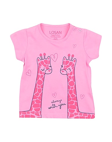 LOSAN T-shirt Pink 100% Cotton