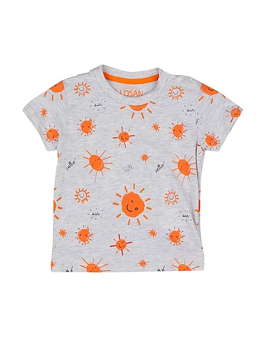LOSAN T-shirt Grey 98% Cotton, 2% Viscose
