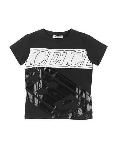 ICEBERG T-shirt Black 95% Cotton, 5% Elastane