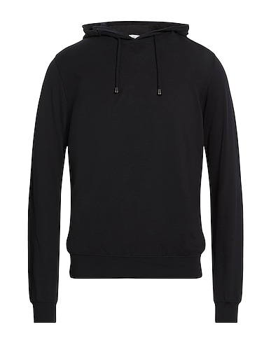 FILIPPO DE LAURENTIIS Hooded track jacket Black 100% Cotton