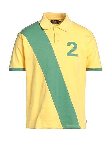 DUFFER Polo shirt Yellow 100% Cotton