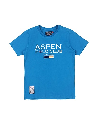 ASPEN POLO CLUB T-shirt Azure 95% Cotton, 5% Elastane