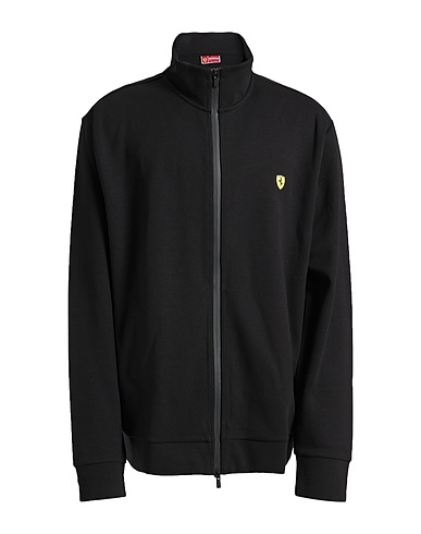 SCUDERIA FERRARI Sweatshirt Black 80% Cotton, 20% Polyester