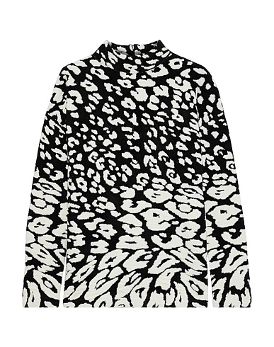 OSCAR DE LA RENTA Top Black 39% Virgin Wool, 32% Polyamide, 26% Viscose, 3% Elastane