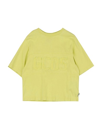 GCDS MINI T-shirt Verde chiaro 100% Cotone, Elastan