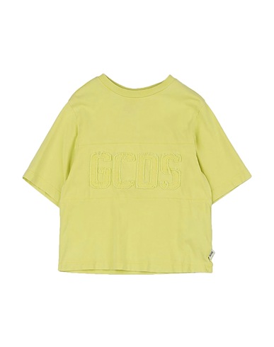 GCDS MINI T-shirt Verde chiaro 100% Cotone, Elastan