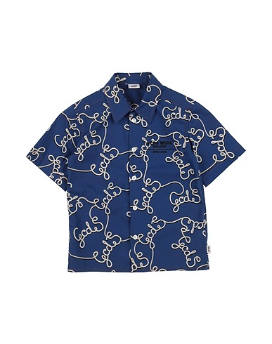 GCDS MINI Camicie Blu 100% Cotone, Poliestere