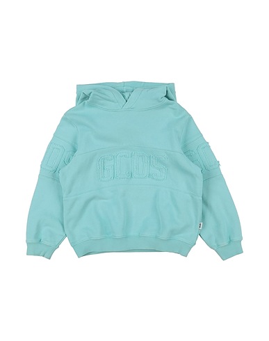 GCDS MINI Felpa Turchese 100% Cotone, Elastan