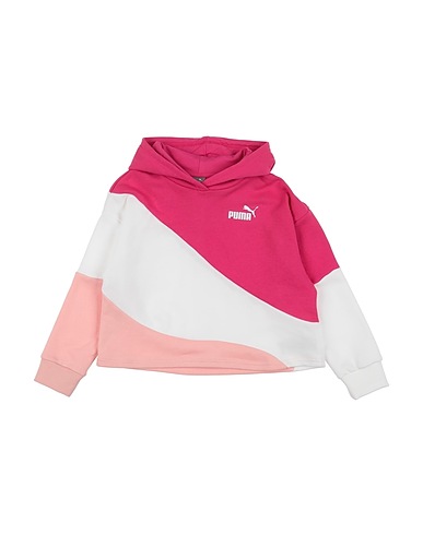 PUMA Hooded track jacket  PUMA POWER Colorblock CAT Hoodie G Magenta 97% Cotton, 3% Elastane