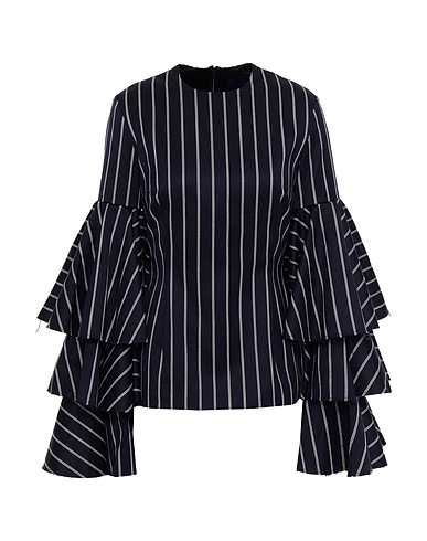 SOLACE LONDON Top Navy blue 60% Wool, 40% Cotton