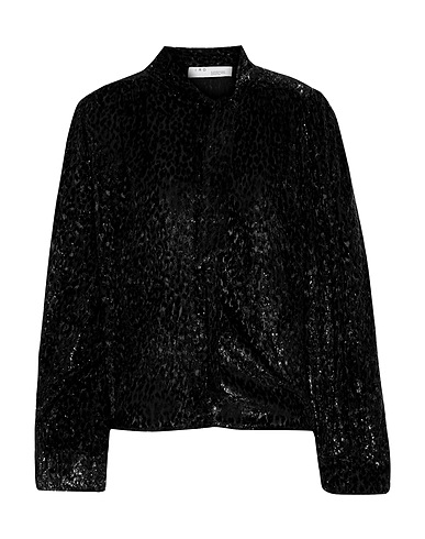 IRO Patterned shirts & blouses Black 55% Viscose, 30% Silk, 15% Fibreglass