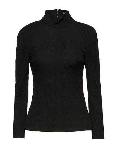 ALEXACHUNG Top Black 48% Polyester, 39% Acetate, 11% Cotton, 1% Polyamide, 1% Elastane