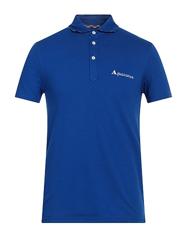 AQUASCUTUM ACTIVE Polo shirt Blue 95% Cotton, 5% Elastane