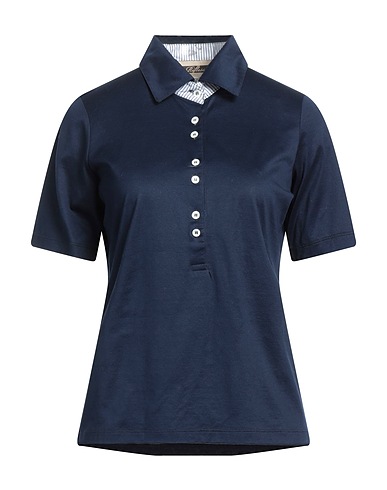 RIFLESSI Polo shirt Midnight blue 100% Cotton