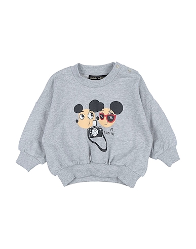 MINI RODINI Sweatshirt Light grey 100% Organic cotton