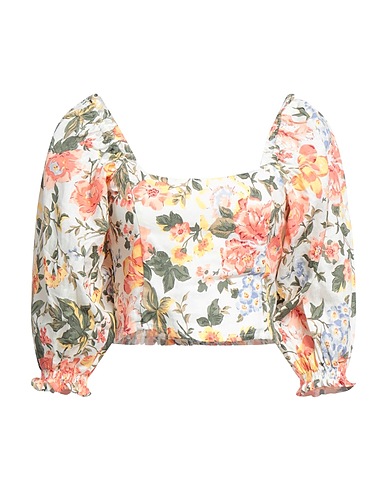 FAITHFULL Top spalle scoperte Avorio 100% Lino