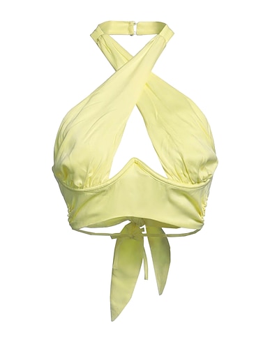 FOR LOVE & LEMONS Crop top Giallo 60% Cupro, 40% Rayon