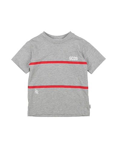 GCDS MINI T-shirt Light grey 100% Cotton, Elastane