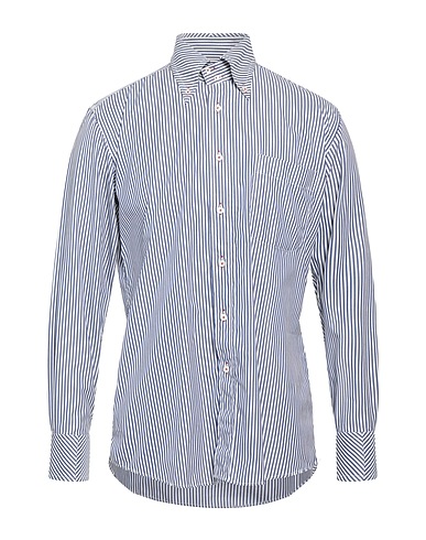 GUGLIELMINOTTI Striped shirt Navy blue 100% Cotton