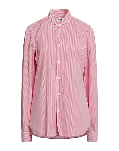 GRIFONI Striped shirt Red 72% Cotton, 25% Polyamide, 3% Elastane
