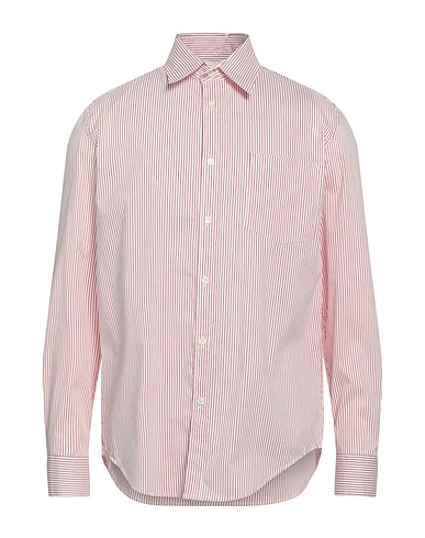 GRIFONI Striped shirt Red 72% Cotton, 25% Polyamide, 3% Elastane