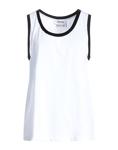 FRASE FRANCESCA SEVERI Vest White 100% Cotton