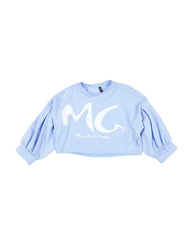MANILA GRACE Sweatshirt Light blue 100% Cotton
