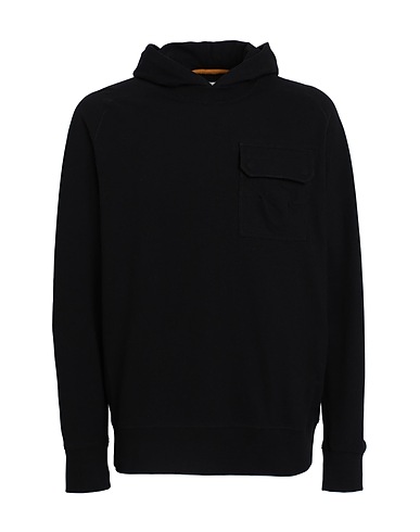 LYLE & SCOTT Hooded sweatshirt Black 98% Cotton, 2% Elastane