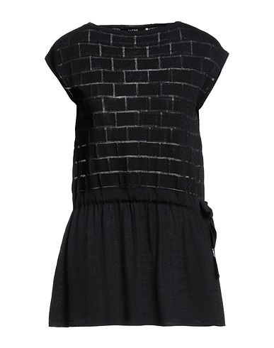ALPHA STUDIO Top Black 65% Viscose, 35% Nylon