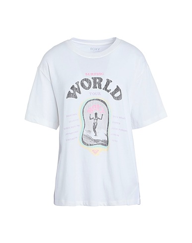 ROXY T-shirt RX T-shirt Moonlight Sunset B
 White 100% Cotton