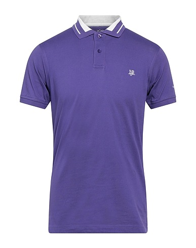HARMONT & BLAINE Polo shirt JEANS Purple 100% Cotton