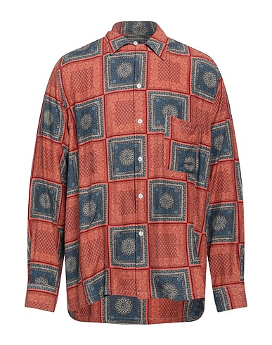 PAURA Camicia fantasia Ruggine 100% Viscosa