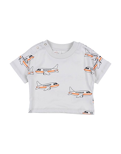 MINI RODINI T-shirt Light grey 100% Organic cotton