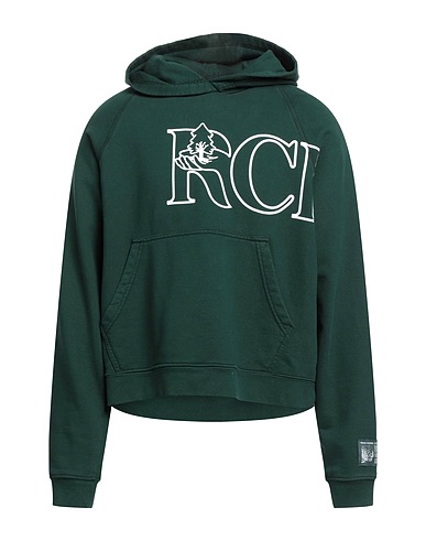 REESE COOPER Hooded track jacket  Dark green 100% Cotton