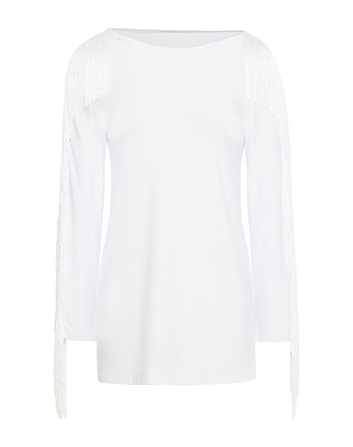 NORMA KAMALI Top White 94% Polyester, 6% Elastane, Rayon