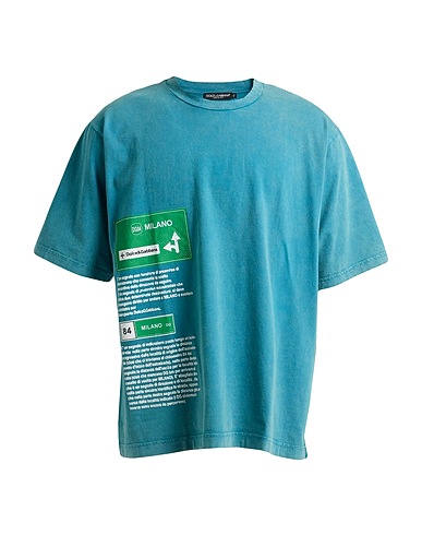 DOLCE&GABBANA T-shirt Turquoise 100% Cotton