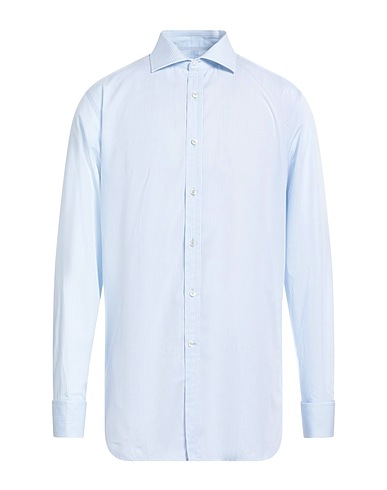DUNHILL Striped shirt Light blue 100% Cotton