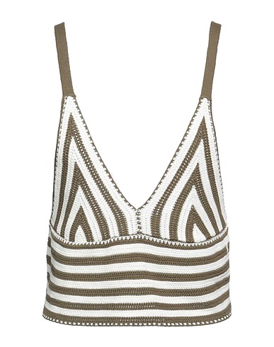 VICOLO Top Military green 100% Cotton