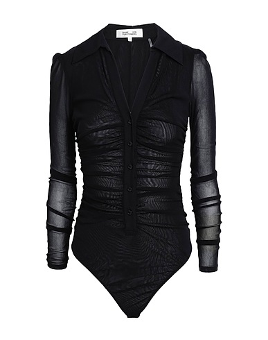 DIANE VON FURSTENBERG TOPWEAR Black 100% Nylon