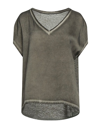 MAJESTIC FILATURES T-shirt Lead 70% Linen, 30% Silk