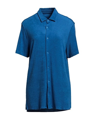 MAJESTIC FILATURES Solid colour shirts & blouses Light blue 50% Cotton, 50% Modal