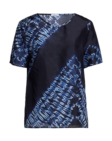 P.A.R.O.S.H. T-shirt BLU NAVY 100% Soie