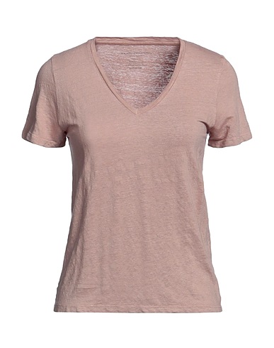 MAJESTIC FILATURES Basic T-Shirt Antique rose 94% Linen, 6% Elastane