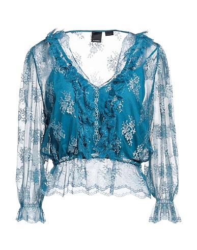 PINKO Top Deep teal 62% Polyamide, 38% Viscose