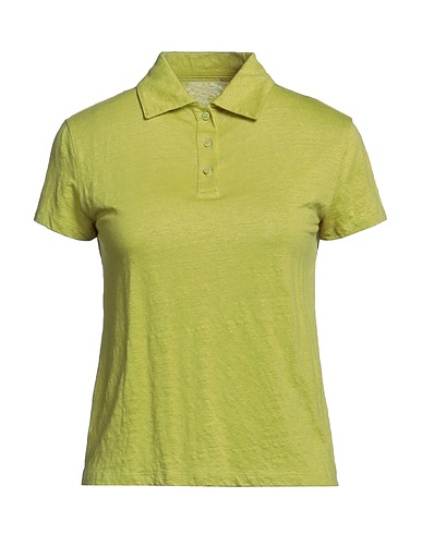 MAJESTIC FILATURES Polo Verde lime 94% Lino, 6% Elastan