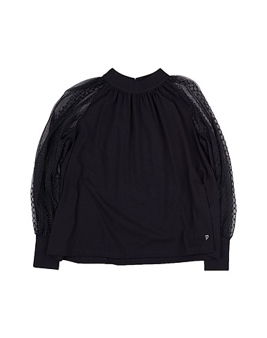 DONDUP Top Nero 94% Cotone, 6% Elastan, Poliammide, Poliestere